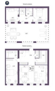 Планировка помещения «3 к 155,7 кухня 31,4»